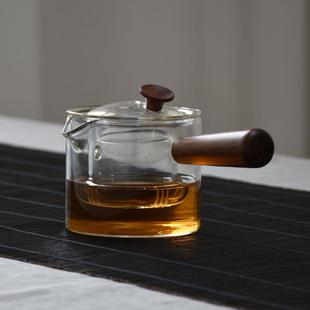 茶具套装 耐高温侧把煮茶壶玻璃泡茶壶电陶炉煮茶器 冲茶器养生壶