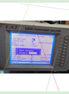 E A T 3285A变压器综合测试仪.成色九成.开机如图其
