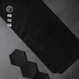 侘寂 梅花落手工香云纱茶席杯垫壶承双面真丝防水中国风禅意新中式