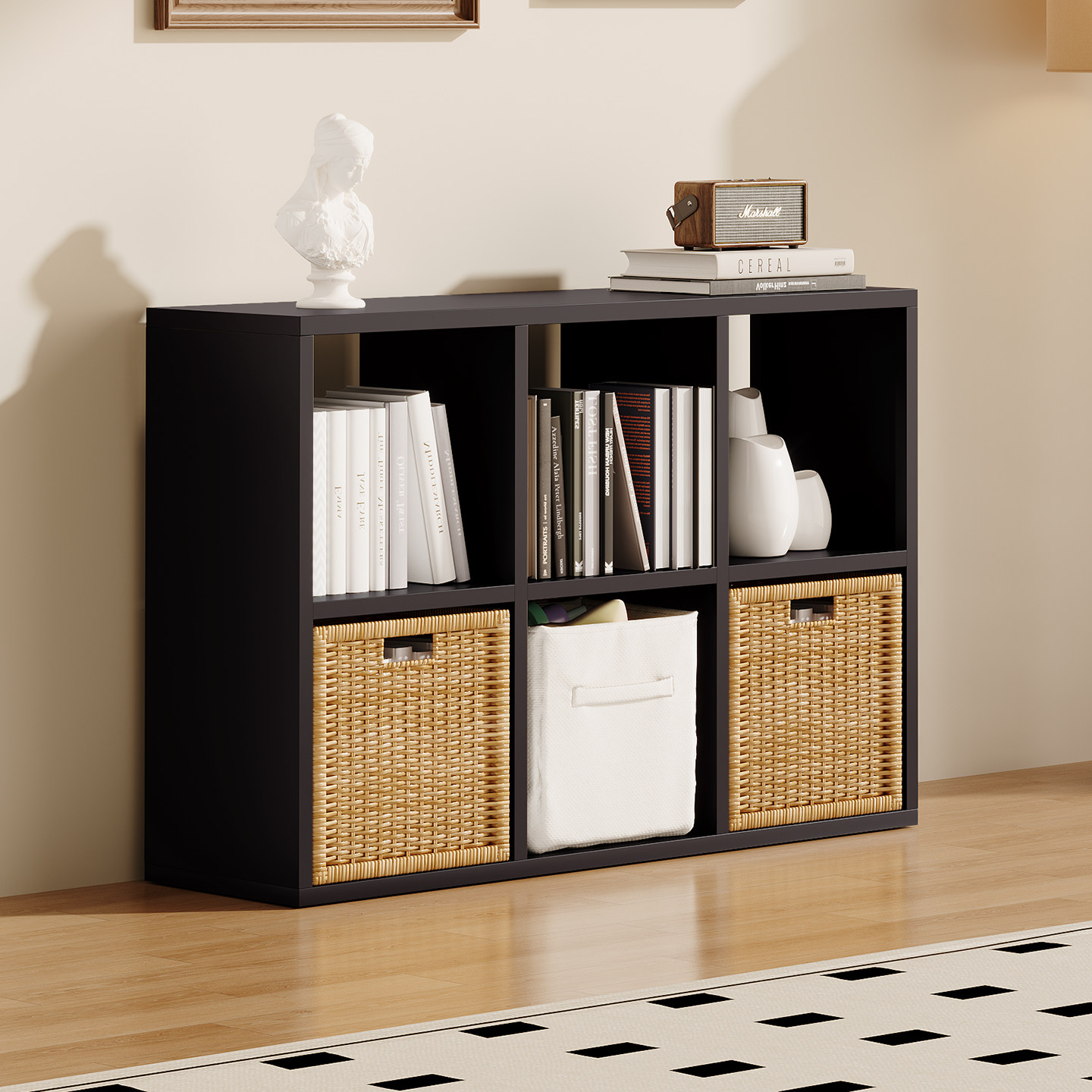 钢制收纳格子柜自由组合铁皮储物柜家用儿童书柜落地置物柜电视柜,住宅家具,格架,淘宝优惠券,粉丝福利购,淘宝优惠卷