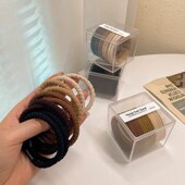 黑色发绳头绳橡皮筋女扎头皮套气质D高弹力耐用扎头发发圈夏季 马