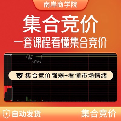 集合竞价抓涨停板图解教程股票视频课程集合竞价公式指标短线战法