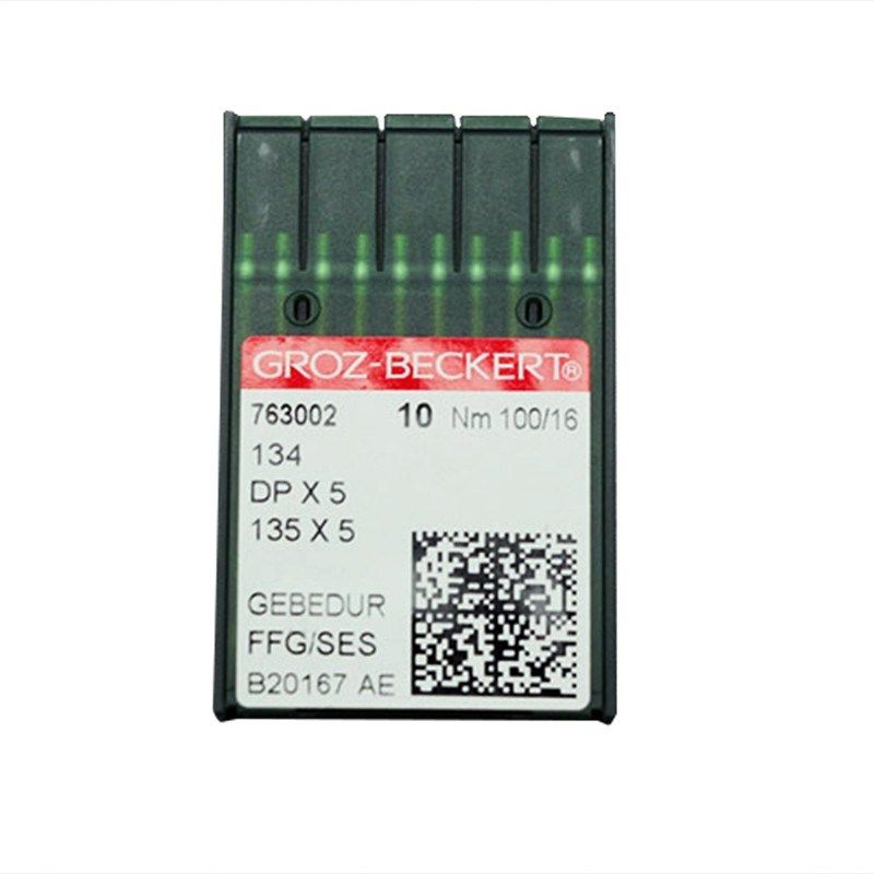 格罗茨DP*5防热金针1小盒双针机套结机锁眼机机针镀钛防钻绒