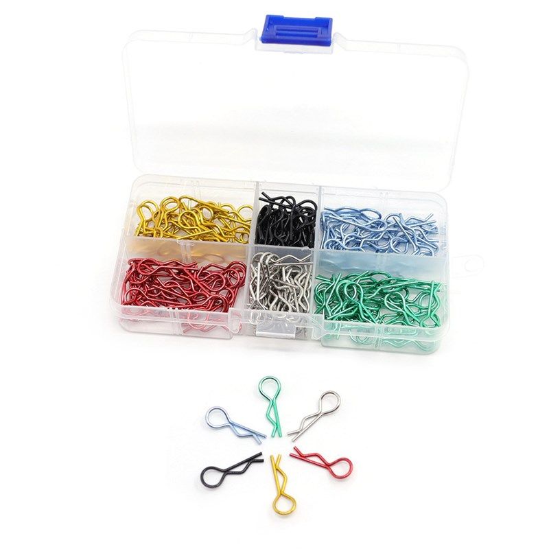 RC 模型车1:10 1:12 油车电车通用 彩色 R扣 车壳夹 车壳卡扣盒装