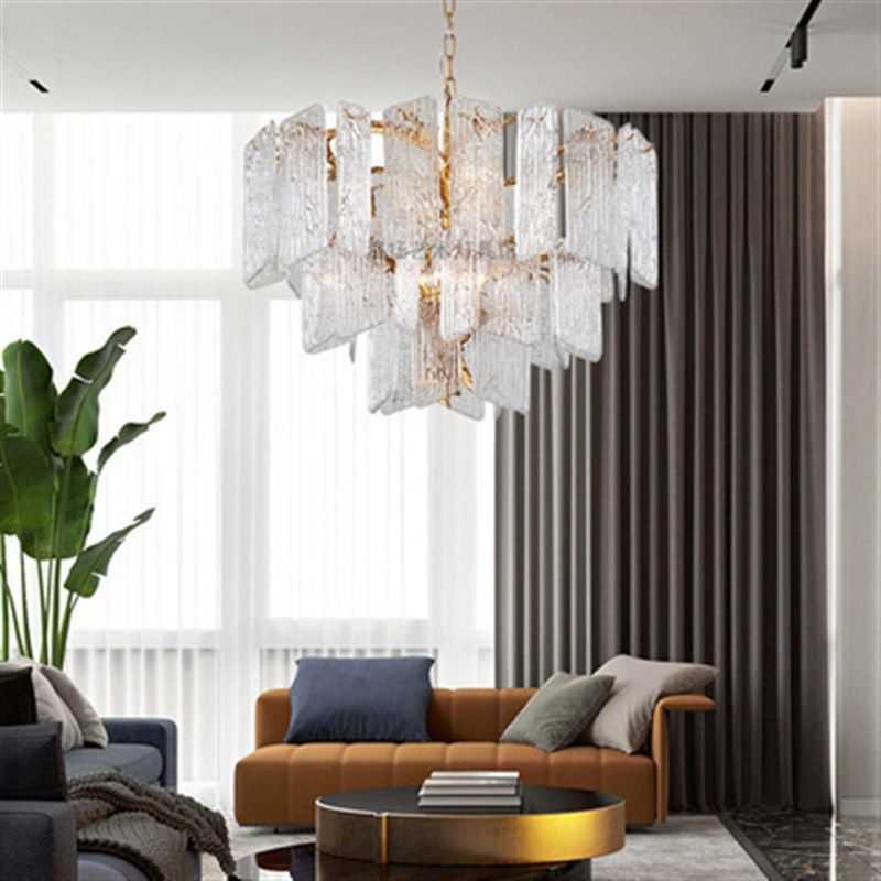 后现代轻奢客厅吊灯新款美式简约设计师样板房餐厅卧室吊灯