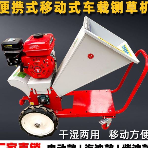 便携式移动铡草机家用小型秸秆粉碎机揉丝机养殖切草机树枝粉碎机