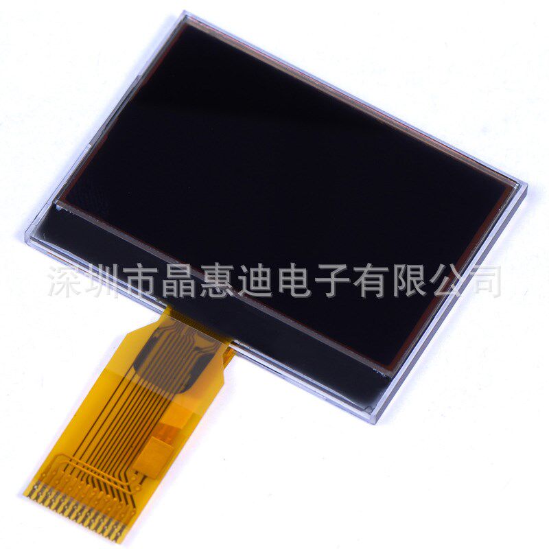 点阵屏/LCD/1.8吋/黑膜/SPI/FSTN/负显/12864液晶模块/COG厂家