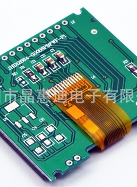 液晶模块 LCM 12864点阵 SPI 负显 FSTN 1.8寸黑白显示屏带PCB板