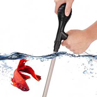 气动式换水神器 半自动鱼缸换水器 洗砂器吸污吸便工具虹吸管换水