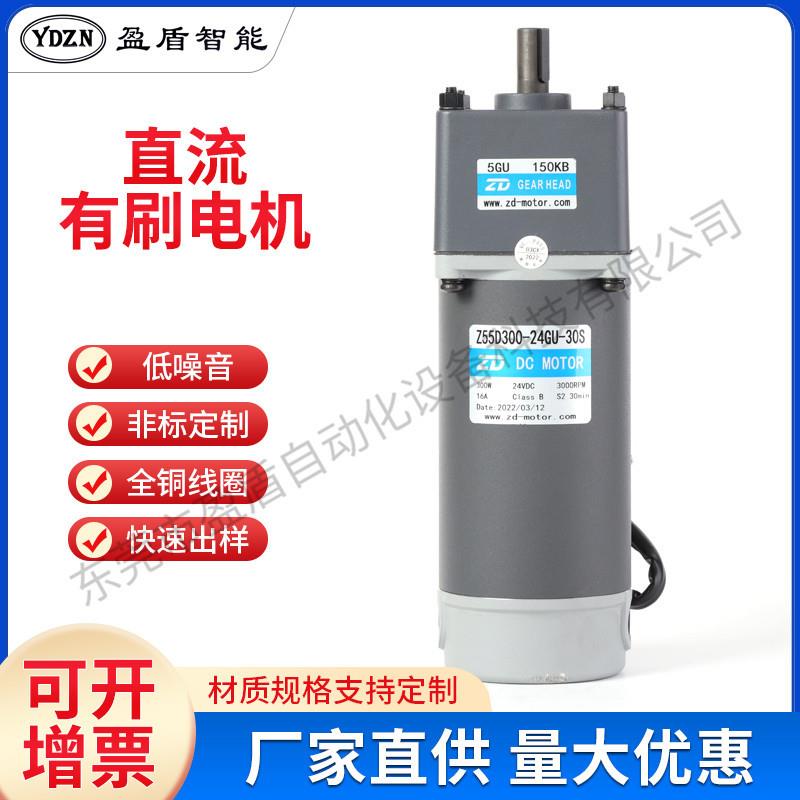 盈盾热销10W-300w直流有刷齿轮减速电机无刷直流减速电机价优