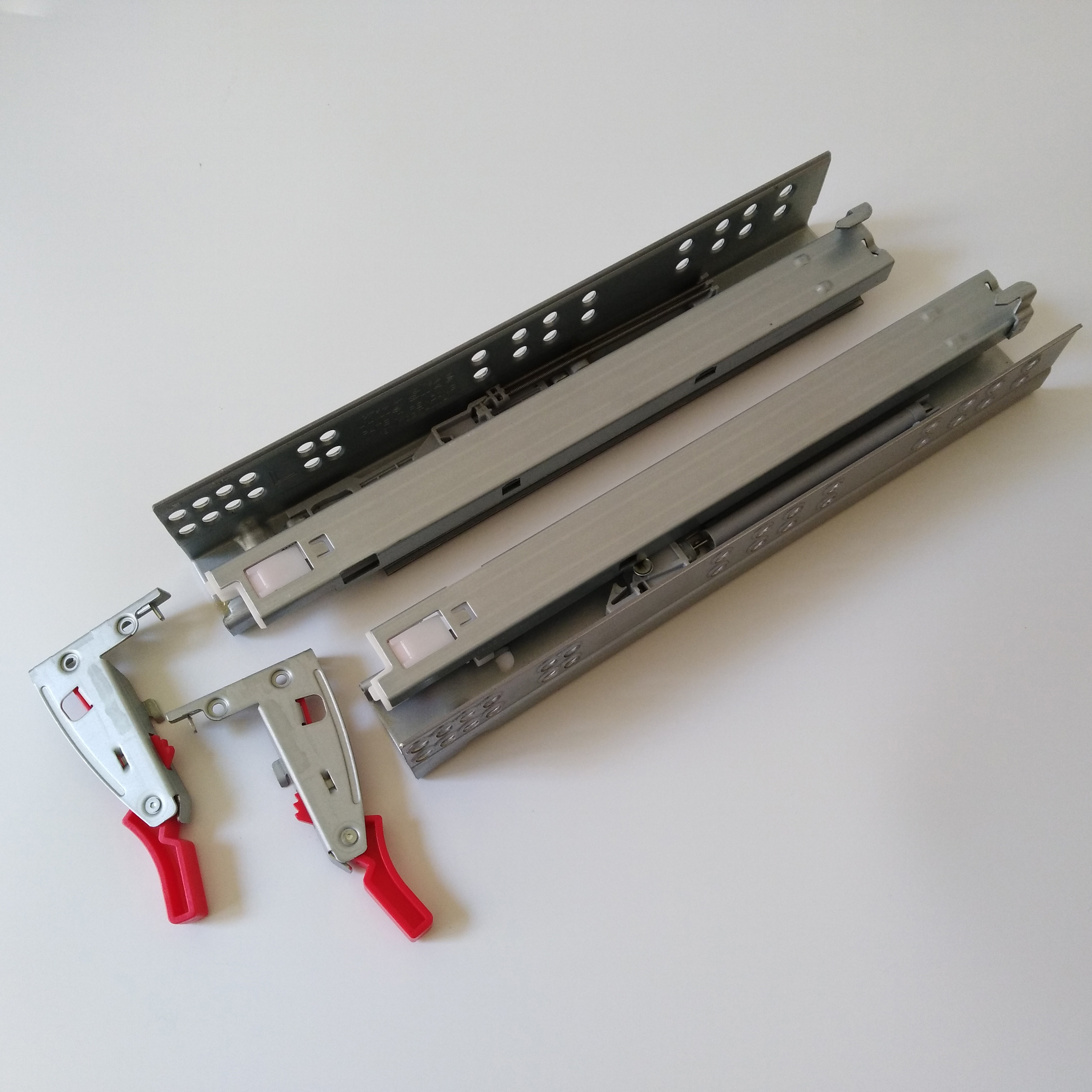 台湾川湖KingSlide1A68金丝来得隐藏式缓冲滑轨省力全拉伸抽屉轨