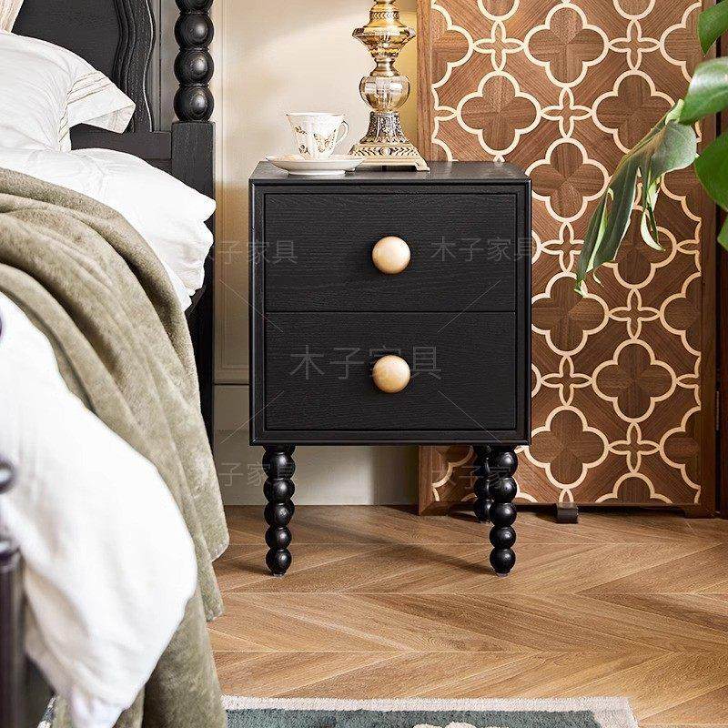 木子 法式复古实木露比床头柜小户型卧室储物柜收纳柜床边柜组合,住宅家具,床头柜,淘宝优惠券,粉丝福利购,淘宝优惠卷