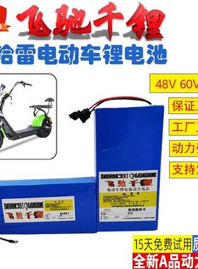 60v20ah哈雷电动车锂电池72伏12Ah电瓶新能48V25Ah大容量尺寸定做