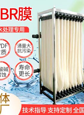 MBR膜污水处理组件PVDF材质帘式膜浸没式生物过滤中空纤维反应器