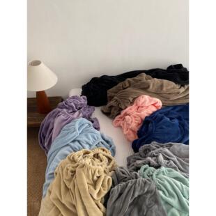 可定制保暖加绒牛奶绒床笠单件冬季珊瑚绒床罩保护套防滑加厚床单