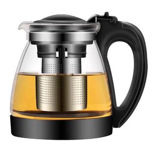 耐熱玻璃泡茶壺不銹鋼過濾沖茶器家用紅茶花茶壺KTV飯店玻璃茶壺