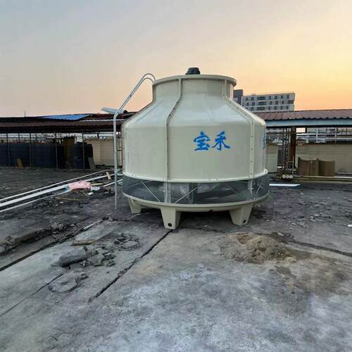 60T逆流式玻璃钢圆形冷却塔工业机械设备循环水降温散热凉水塔