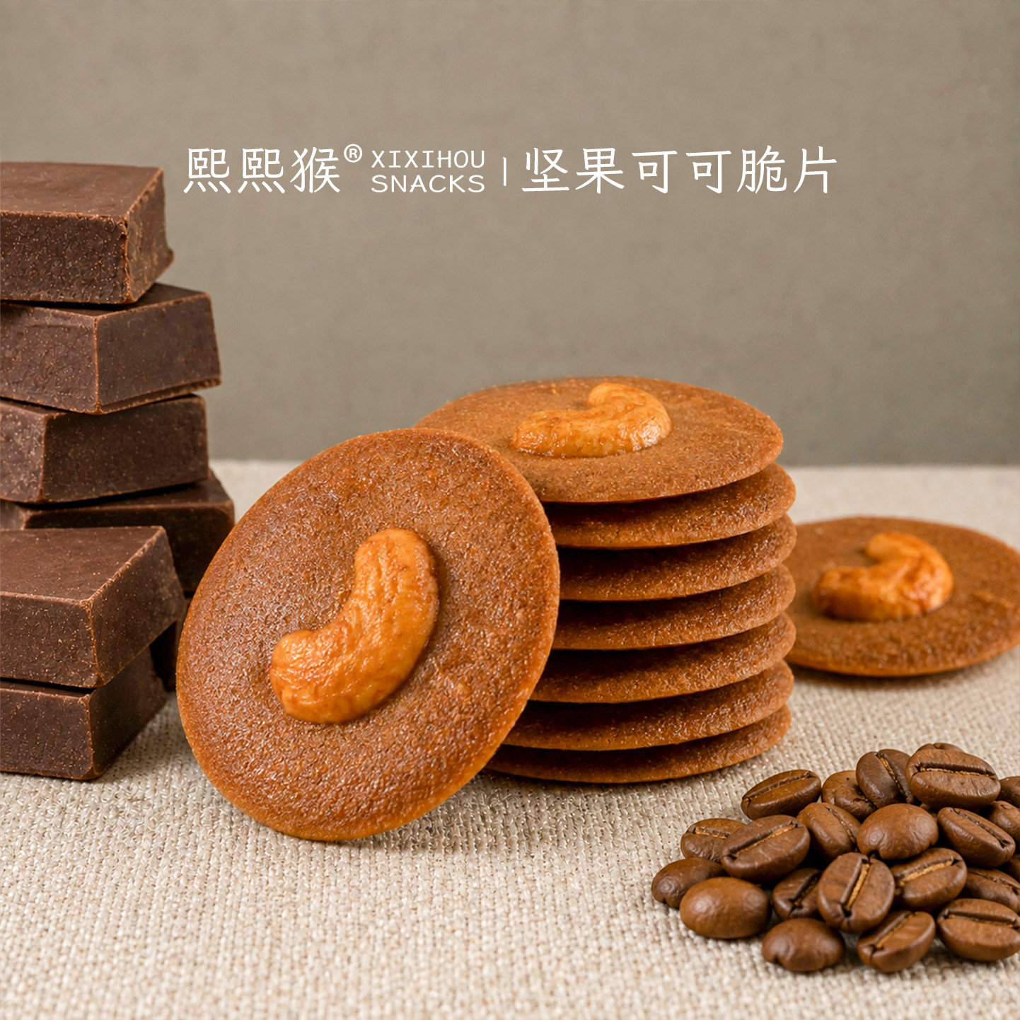 嘎嘣脆~夏威夷可可脆薄脆饼干巧克力坚果曲奇爆款追剧休闲小零食