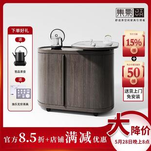 高端茶几 实木茶几可移动大理石茶台边几家用旋转阳台茶桌2025新款