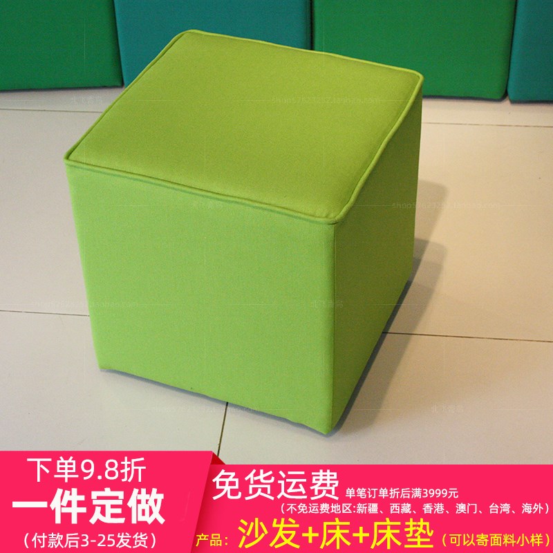 工厂定做换鞋凳 k穿鞋试鞋40公分高坐凳 现代时尚简约布艺沙发方