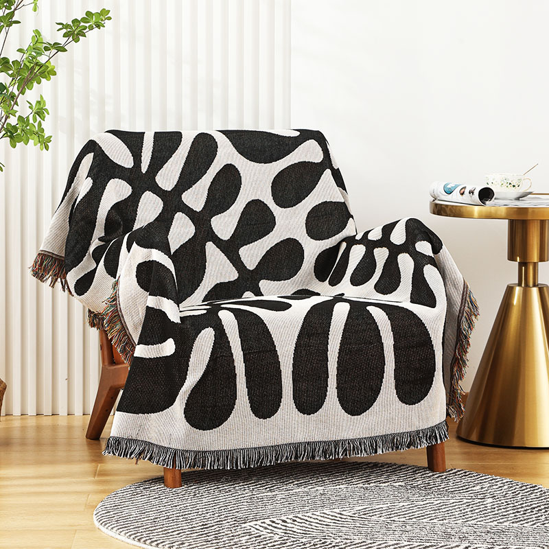 经典复古多功能沙发毯单人老虎椅酒O店全盖防尘沙发巾