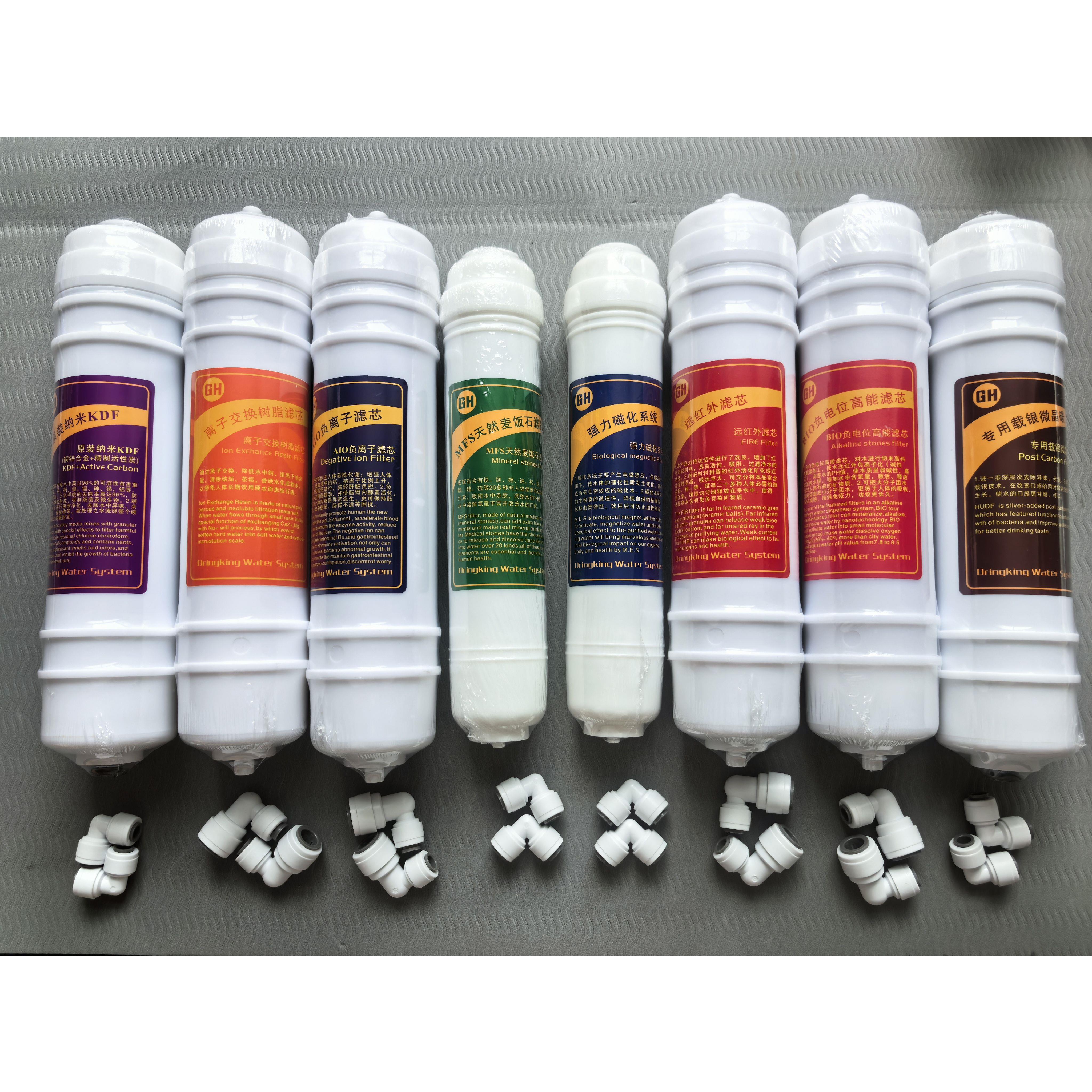 就好奥琳德中盟净水器滤芯PP棉活性炭套装通用家用直饮过滤负电位