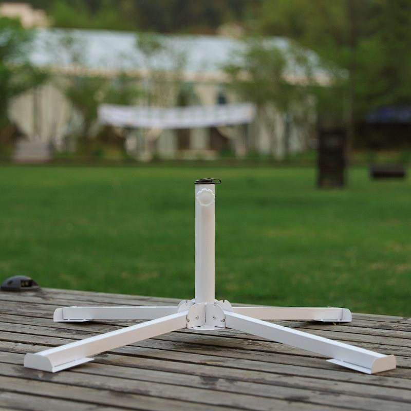 户外沙滩伞遮阳伞摆摊伞雨伞底座可折叠收纳十字太阳伞三角支架底