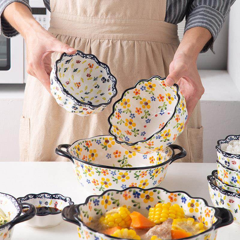 陶瓷碗家用面 面碗防烫大号双耳汤碗2025新款网红好看漂亮吃饭的,餐饮具,碗,淘宝优惠券,粉丝福利购,淘宝优惠卷