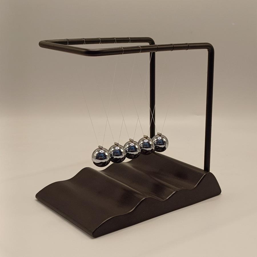 新款波浪底座牛顿摆 创意家居牛顿撞球碰碰球摆球礼品摆件工艺品