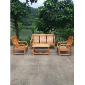 客厅接待室 经济简约 原木小户型摊位店接待椅 实木沙发 新中式