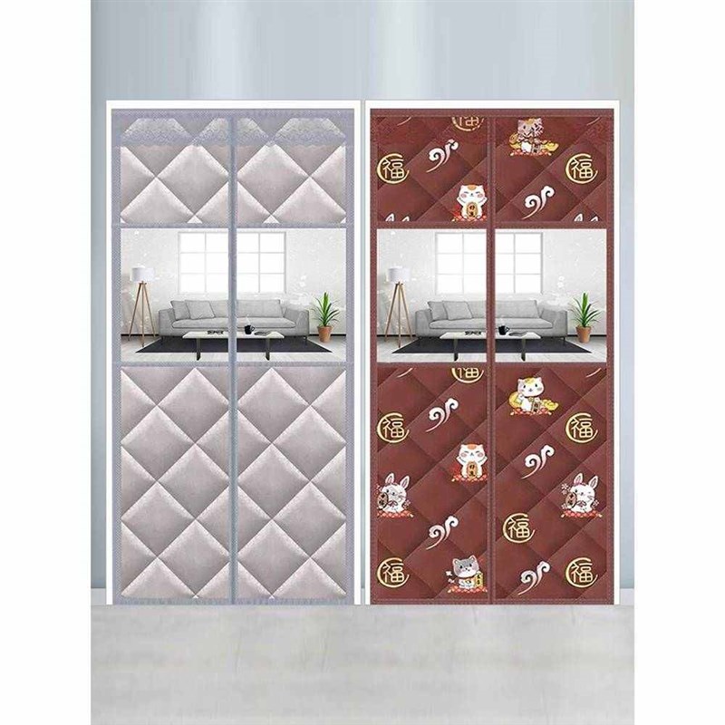 全磁条冬季棉门帘开窗q高清家用挡风防寒自吸磁吸农村冬天保温隔