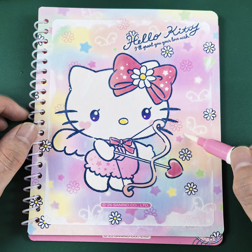 hellokitty儿童水画本三丽鸥哈喽kt猫涂色绘画画本凯蒂猫女孩玩具
