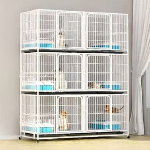 猫笼子三层繁殖笼繁育狗笼带隔断家用子母笼双层宠物店寄养鸽子笼