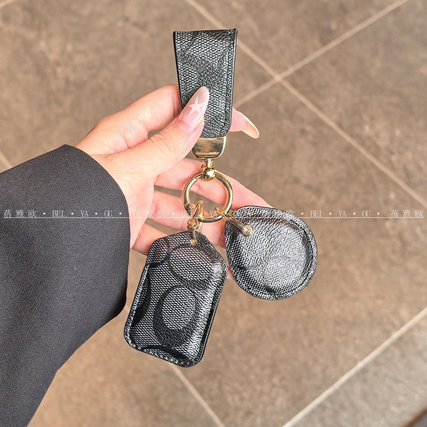 复古门禁卡套小长方形水滴nfc卡套小区电梯卡公交卡保护套钥匙扣