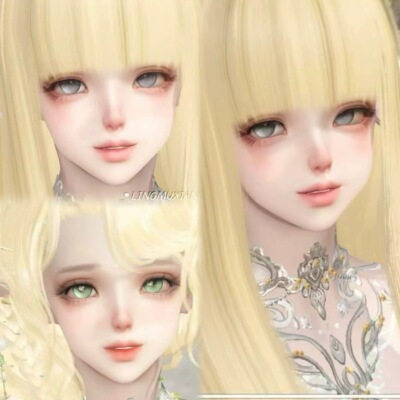 发2 梦核天使 泠木香子 古早感doll 逆水寒手游捏脸女通用 原版