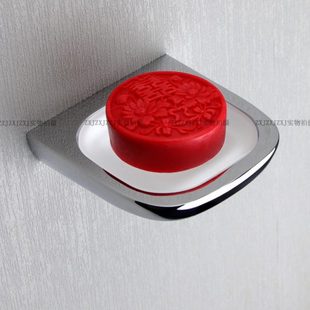 不锈钢香皂架置物架 全铜玻璃香皂盒壁挂 洗衣池肥皂架皂碟轻奢