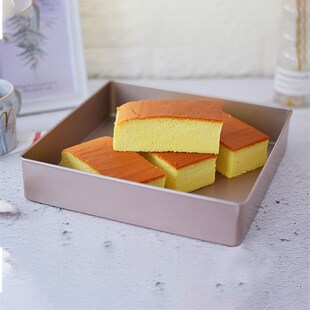 学厨11寸不粘正方形加高蛋糕饼干面包烤盘烤架油纸家用烘焙模具