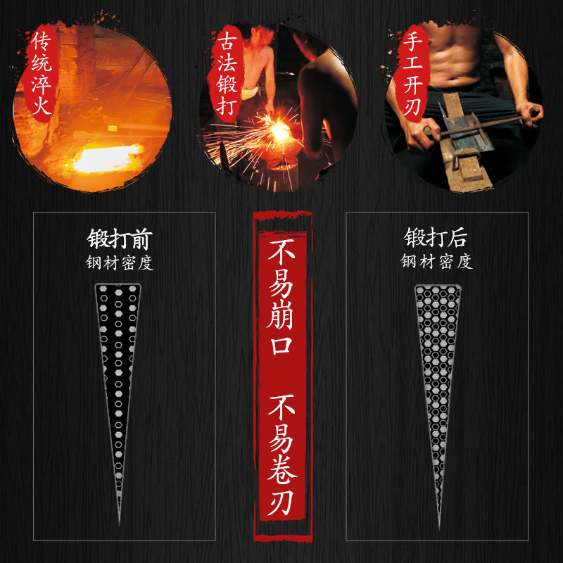 邓家刀砍柴刀砍树柴刀劈柴锰钢手工锻打农村弯刀高硬度锋利家用