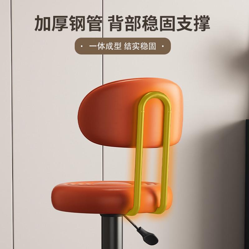 吧台椅高脚凳子收银台升降椅酒吧椅前台转椅旋转家用吧凳靠背简约