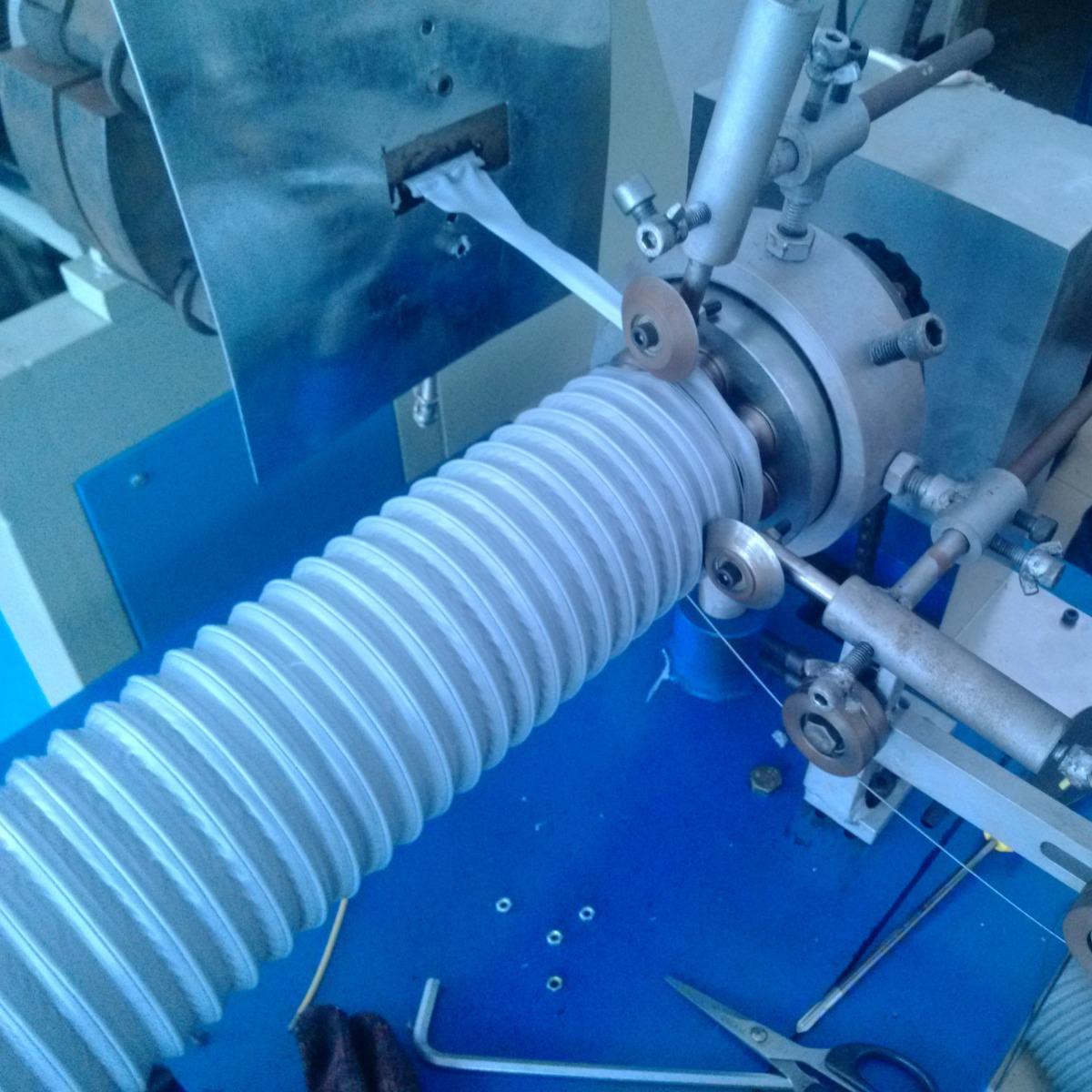 油烟机排风管生产设备伸缩管模缠绕管成型t塑料挤出机空调管节能