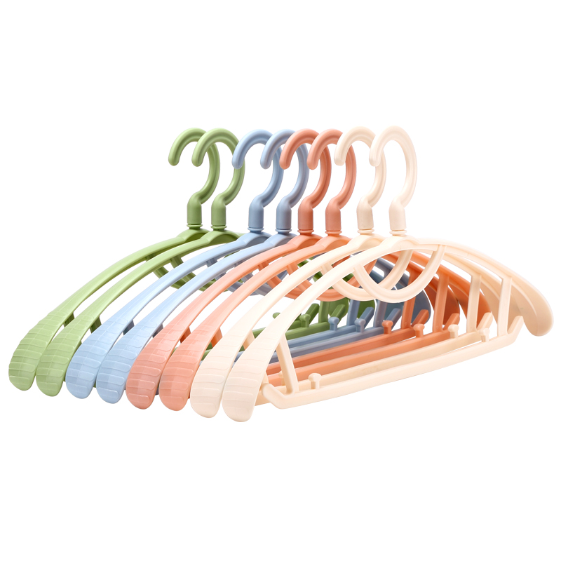 无痕衣架防肩角不起包不鼓包塑料宽衣架家用挂衣加粗加大衣柜专用
