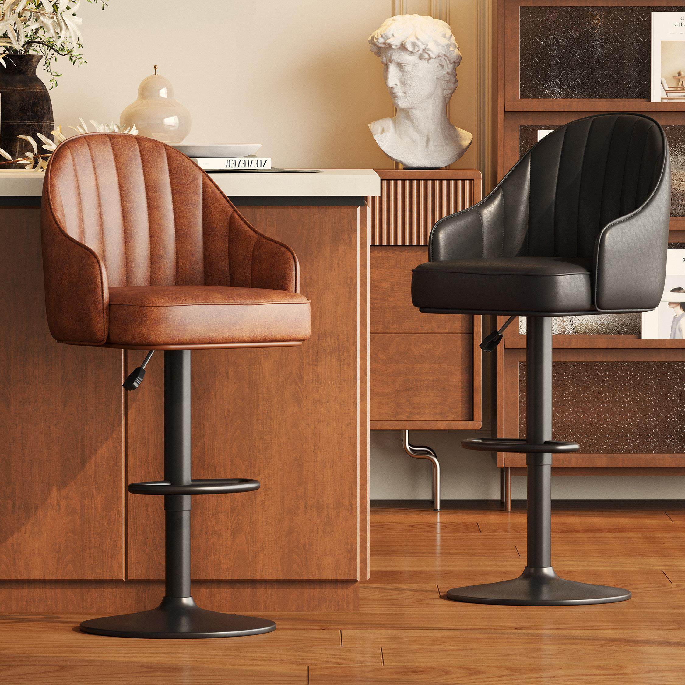 中古风吧椅家用吧台轻奢极简高脚椅2025新款高级感高脚凳岛台椅子,住宅家具,家用高脚椅,淘宝优惠券,粉丝福利购,淘宝优惠卷