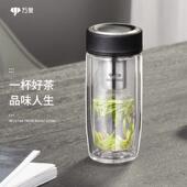 万象双层玻璃杯商务鹅蛋杯隔热男女士高档大肚水杯子茶杯V16 V17