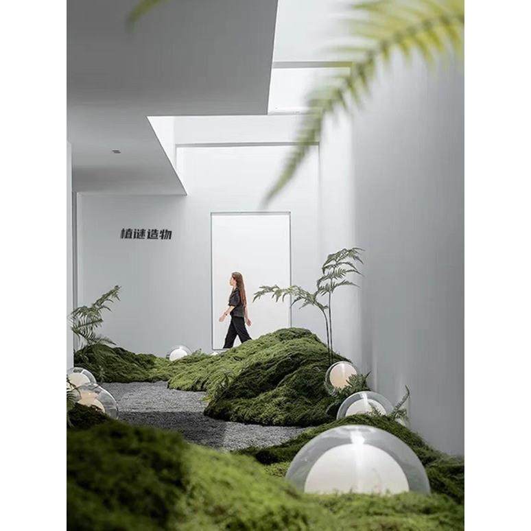 室内造景落地灯仿真绿植苔藓楼梯门口景观压克力球中球防水草平灯,家装灯饰光源,草坪灯,淘宝优惠券,粉丝福利购,淘宝优惠卷