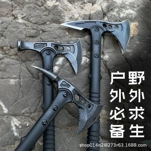 工兵斧砍骨刀砍树斧头刀防身特种兵多功能手斧头刀开刃野外生存