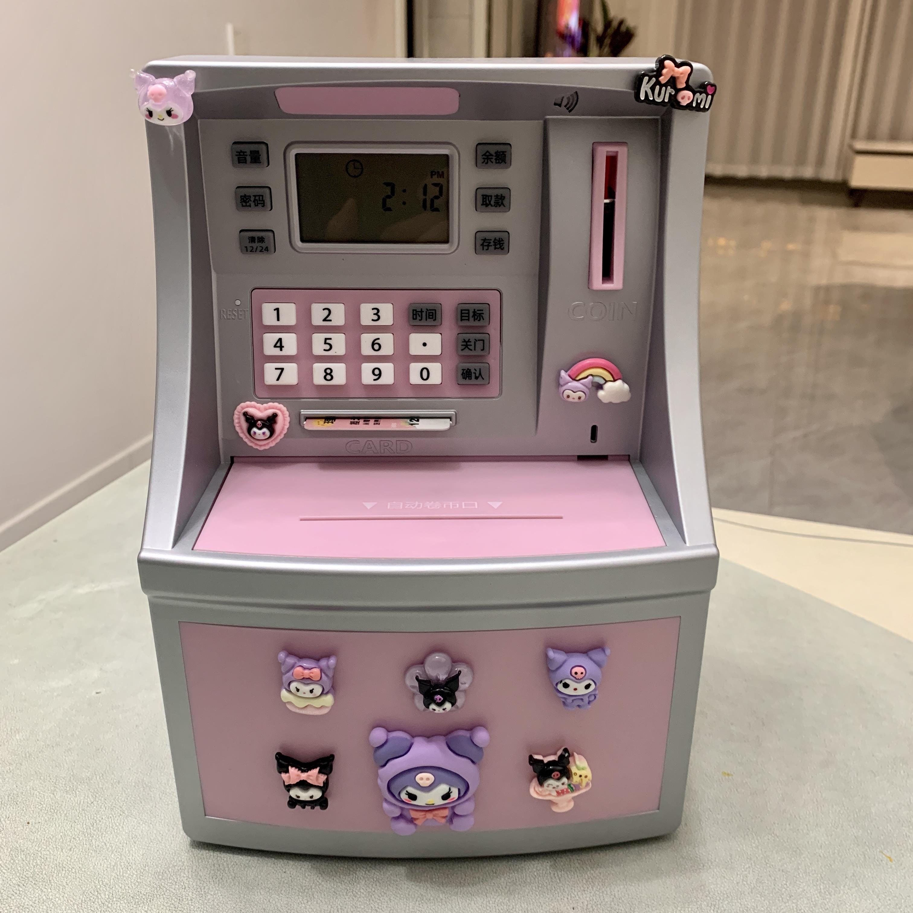 2025年新款儿童atm机存钱罐美乐蒂库洛米卡通储蓄男女孩生日礼物