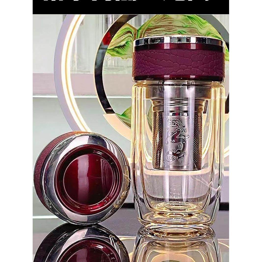 双层玻璃杯加厚隔热鹅蛋茶水分离泡茶杯男女车载个人专用喝水杯子,餐饮具,玻璃杯,淘宝优惠券,粉丝福利购,淘宝优惠卷
