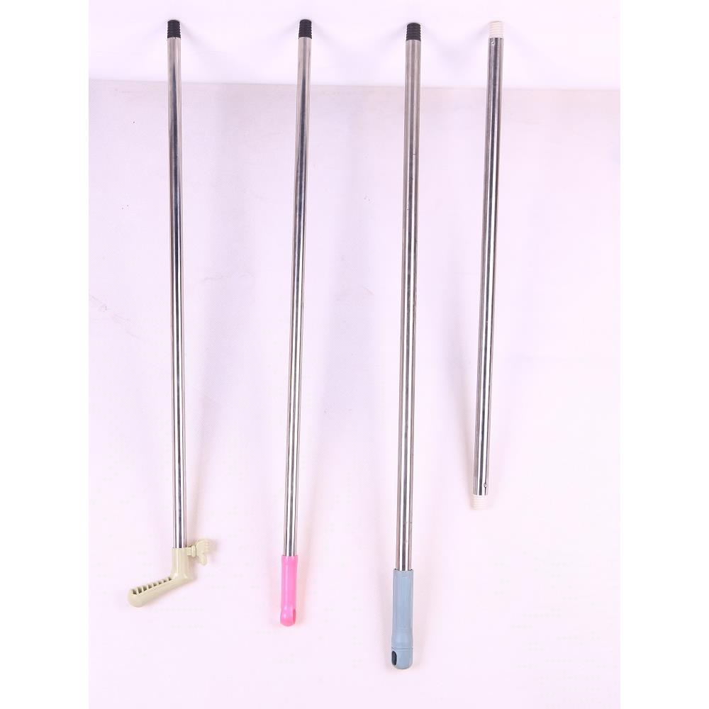 家用特厚一体杆不锈钢扫把簸箕带丝头杆配件直杆加强笤帚灰斗钢管