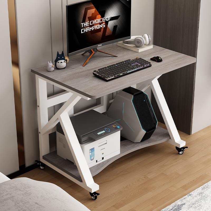 小户型台式可移动电脑桌卧室家用床边书桌简易工作学习办公写字桌