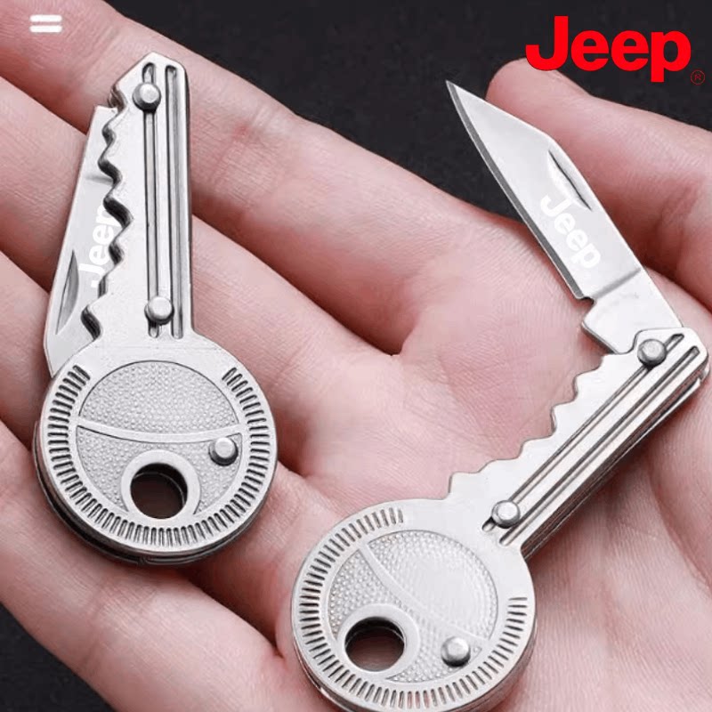 JEEP户外钥匙刀扣随身刀水果刀